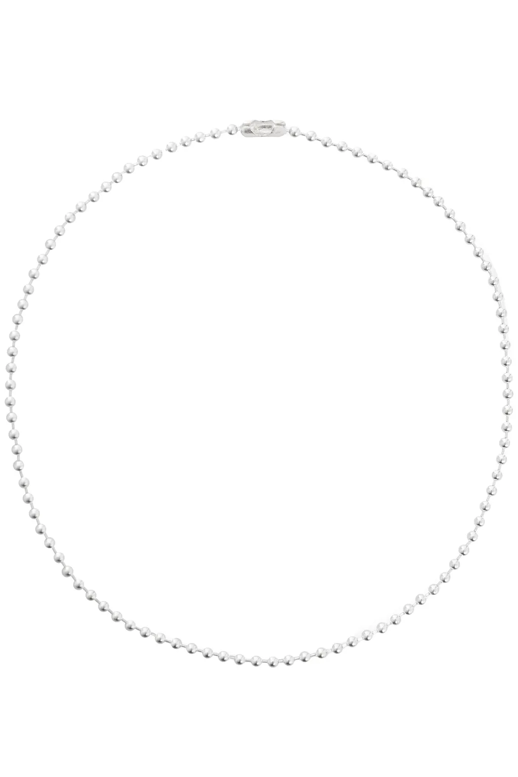 Ball Chain ​​Necklace. -L- Regular / Sil