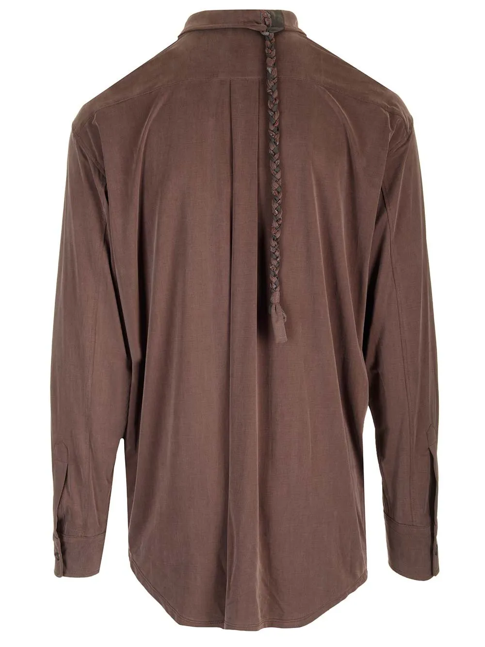 Magliano Braided-Strap Detailed Spread Collared Shirt