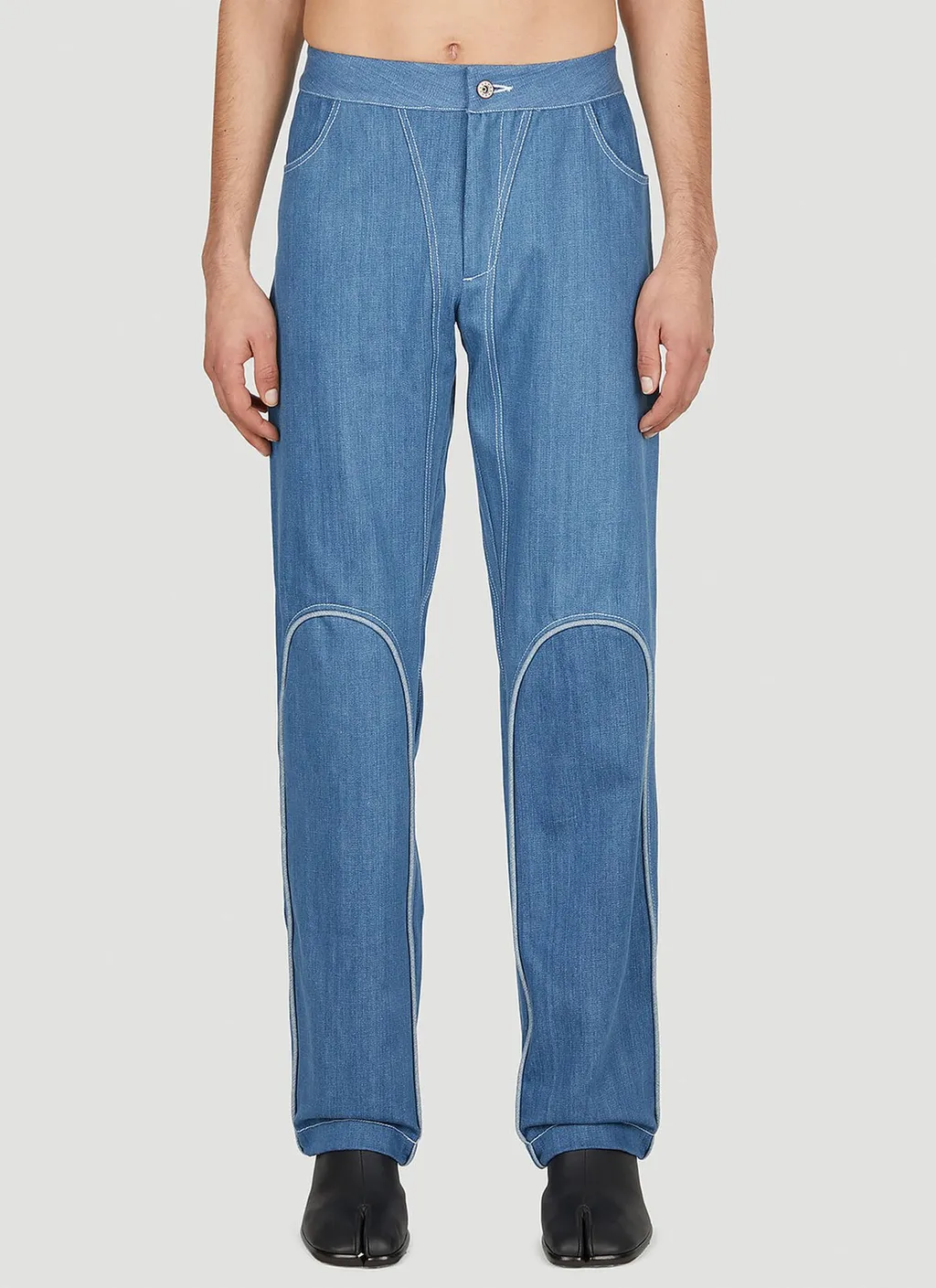 Mainline:Rus/Fr.Ca/De Ella Piped Detail Jeans