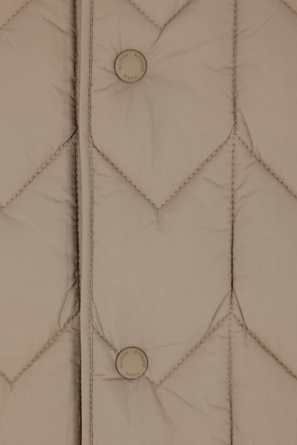 Maison Kitsuné Long Sleeved Quilted Padded Jacket