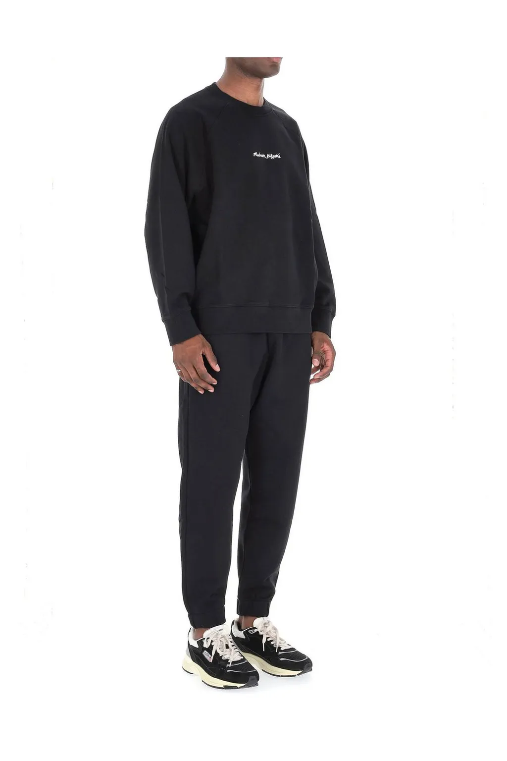 Maison Kitsuné Logo Embroidered Oversized Sweatshirt