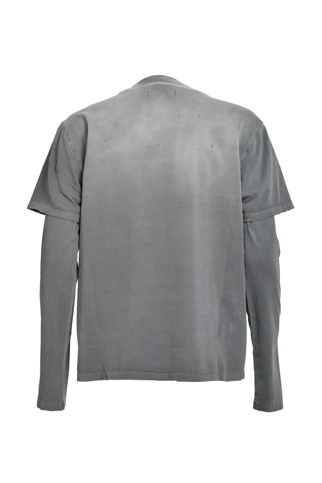 Sun Faded Double Layer Tee / Washed Blk