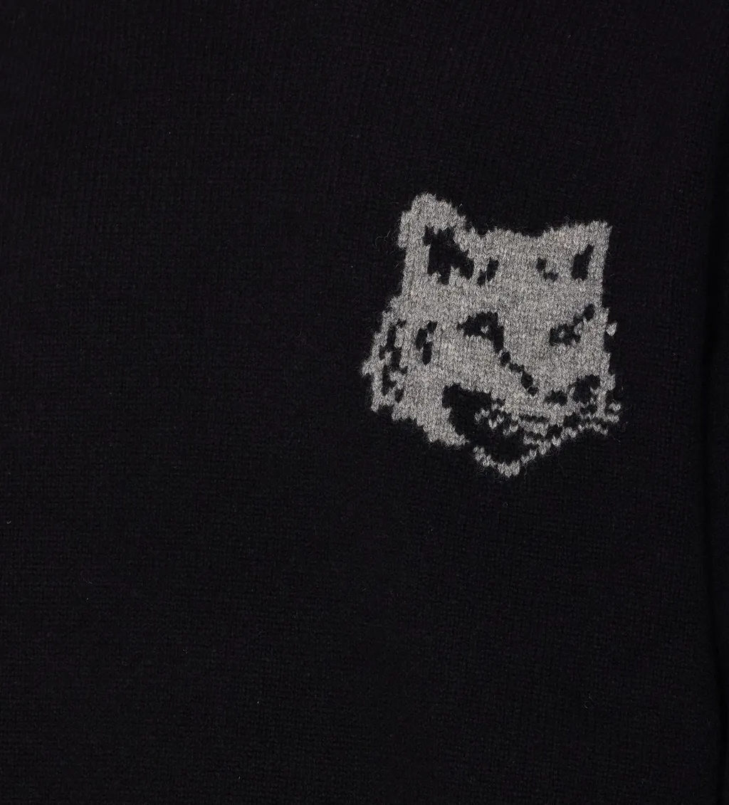 Maison Kitsuné Fox Head Intarsia Jumper