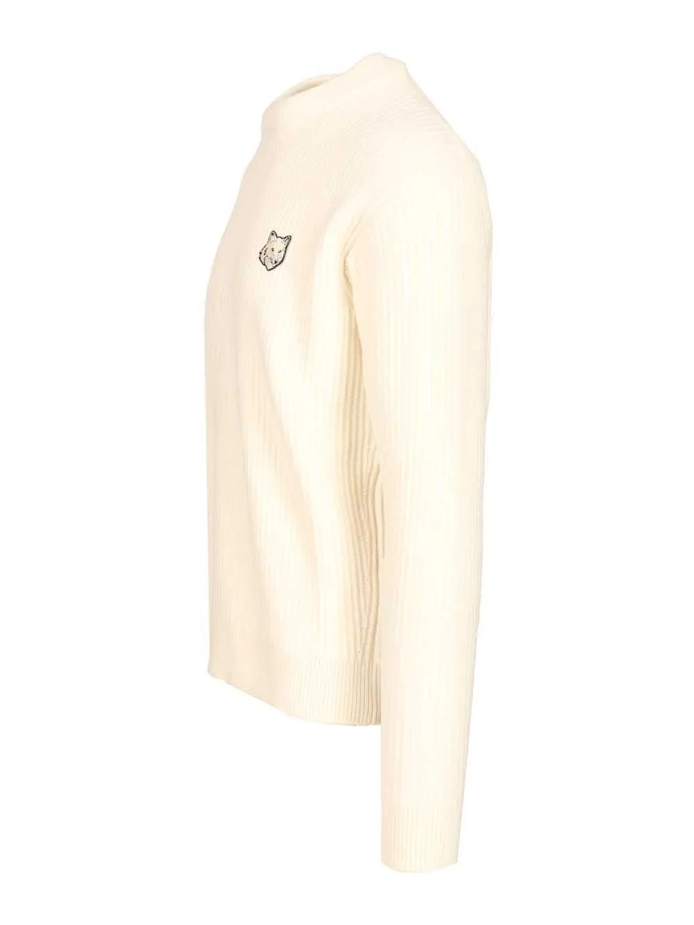 Maison Kitsuné Fox Head Ribbed Jumper