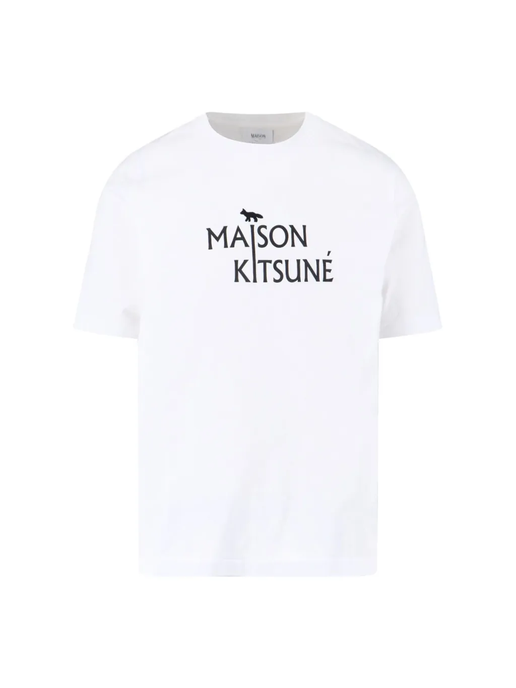 Maison Kitsuné Logo Printed Crewneck T-Shirt