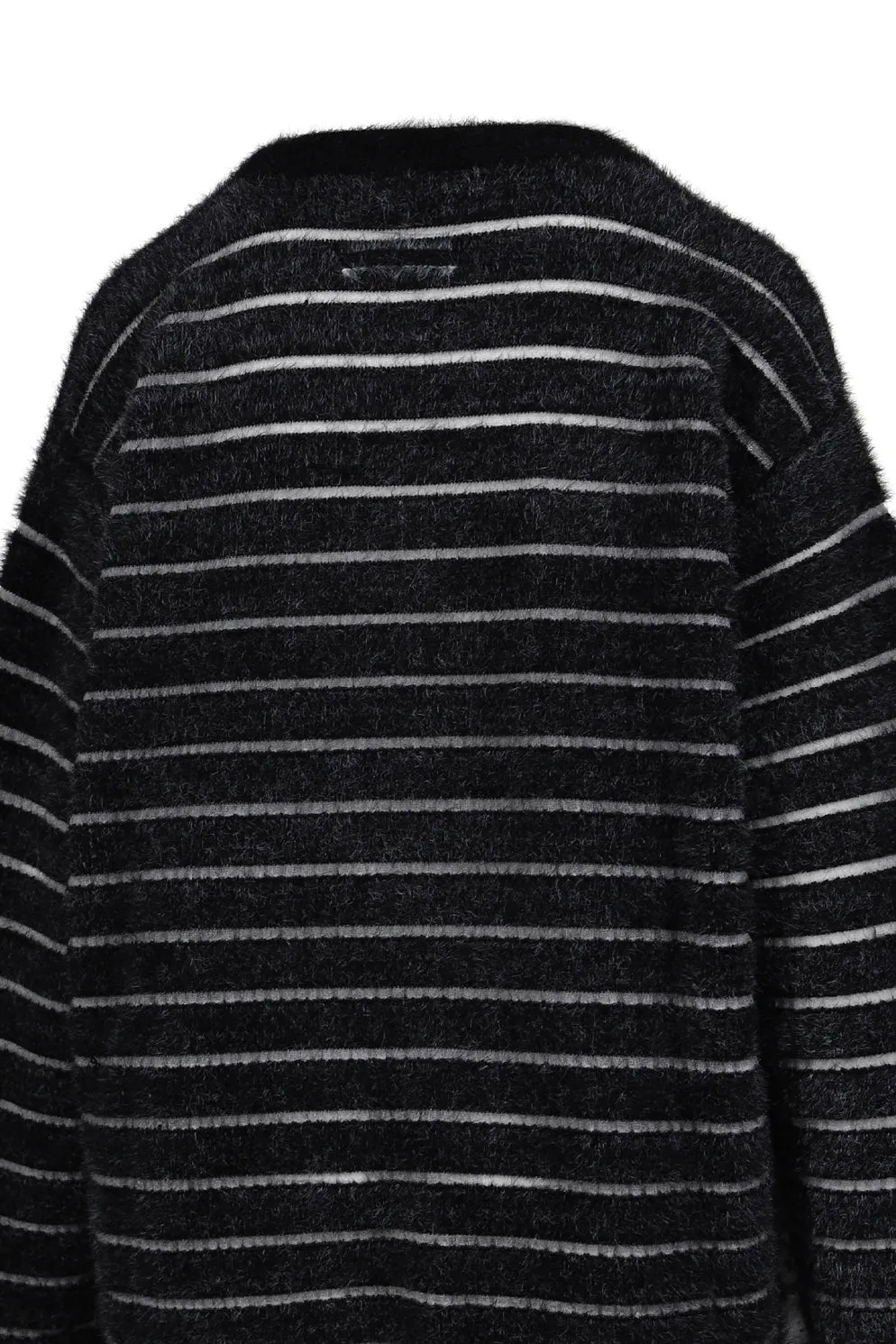 Crew Neck Oversized Sweater / Blk/Wht Gaultier