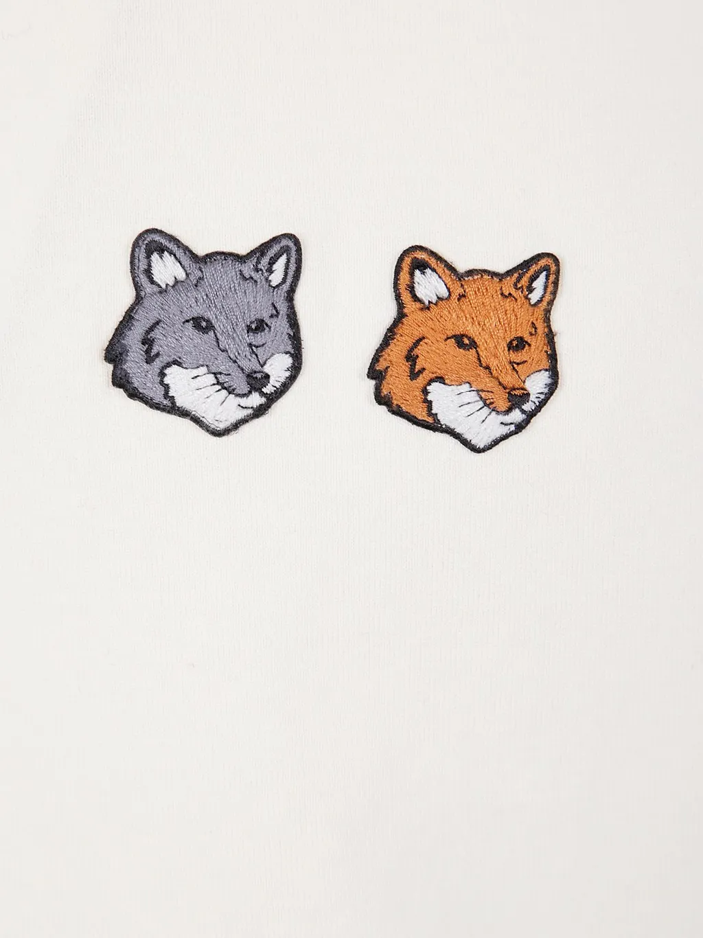 Maison Kitsuné Fox Embroidered Crewneck T-Shirt