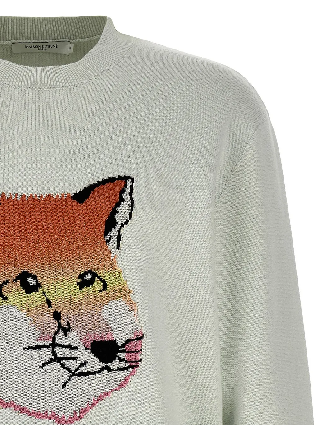 Maison Kitsuné Fox Head Intarsia-Knit Jumper