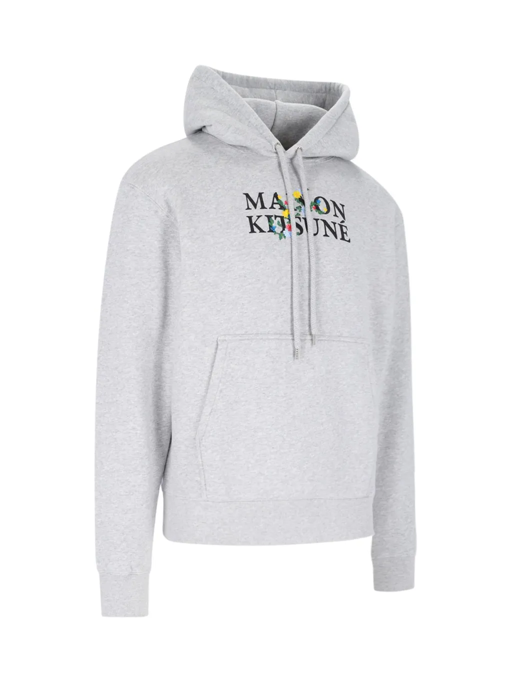 Maison Kitsuné Logo Printed Drawstring Hoodie