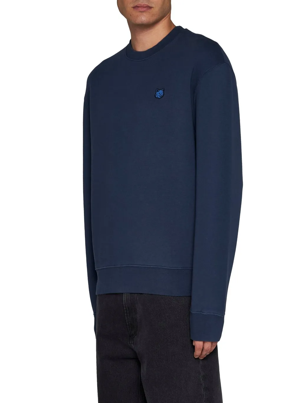 Maison Kitsuné Fox Patch Crewneck Sweatshirt