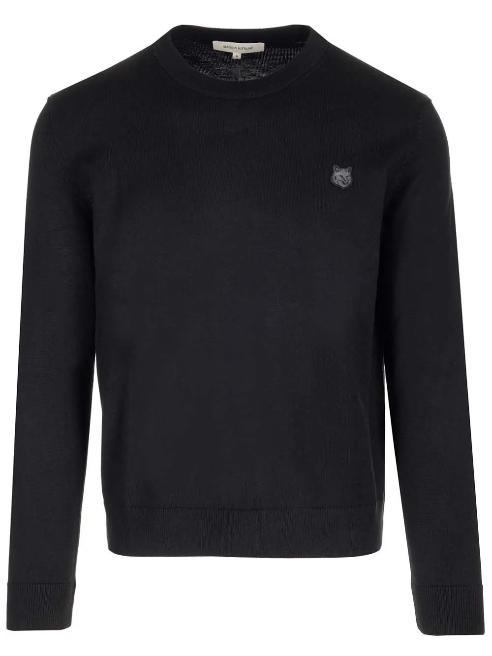 Maison Kitsuné Fox Embroidered Knitted Jumper