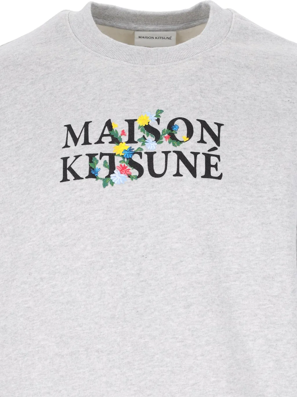 Maison Kitsuné Logo Printed Crewneck Sweatshirt