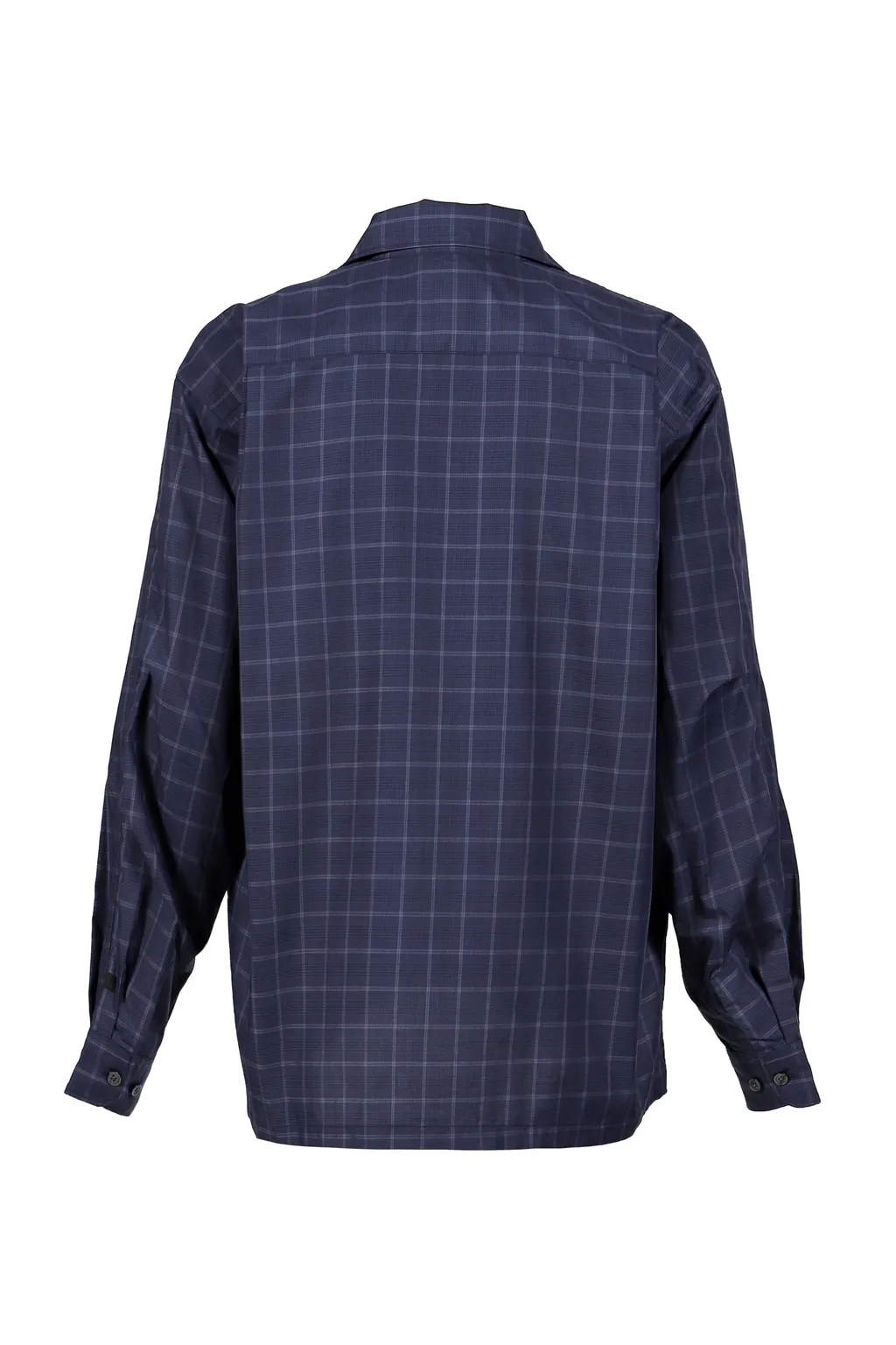 Tech Sports Open Collar Shirt L/S Nova Check / Nvy