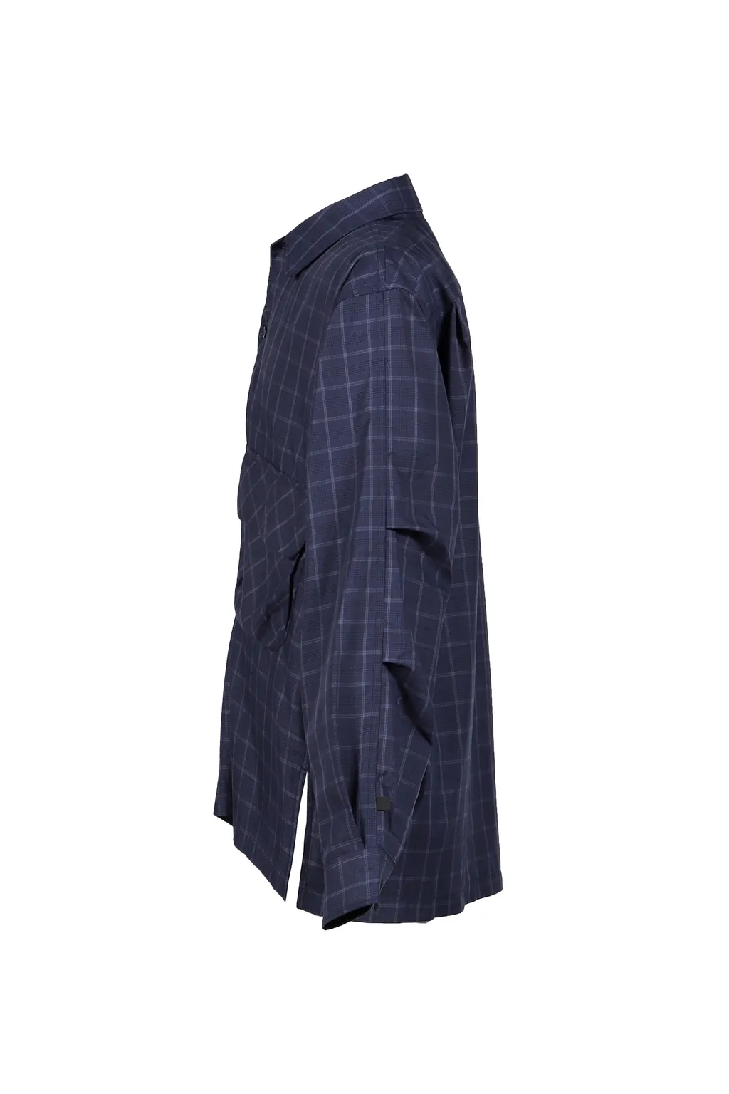 Tech Sports Open Collar Shirt L/S Nova Check / Nvy