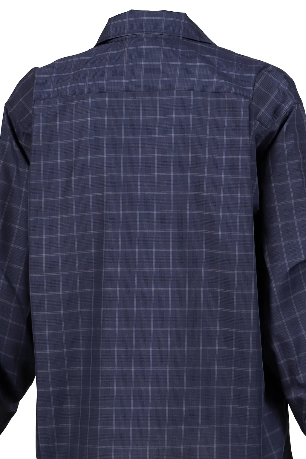 Tech Sports Open Collar Shirt L/S Nova Check / Nvy