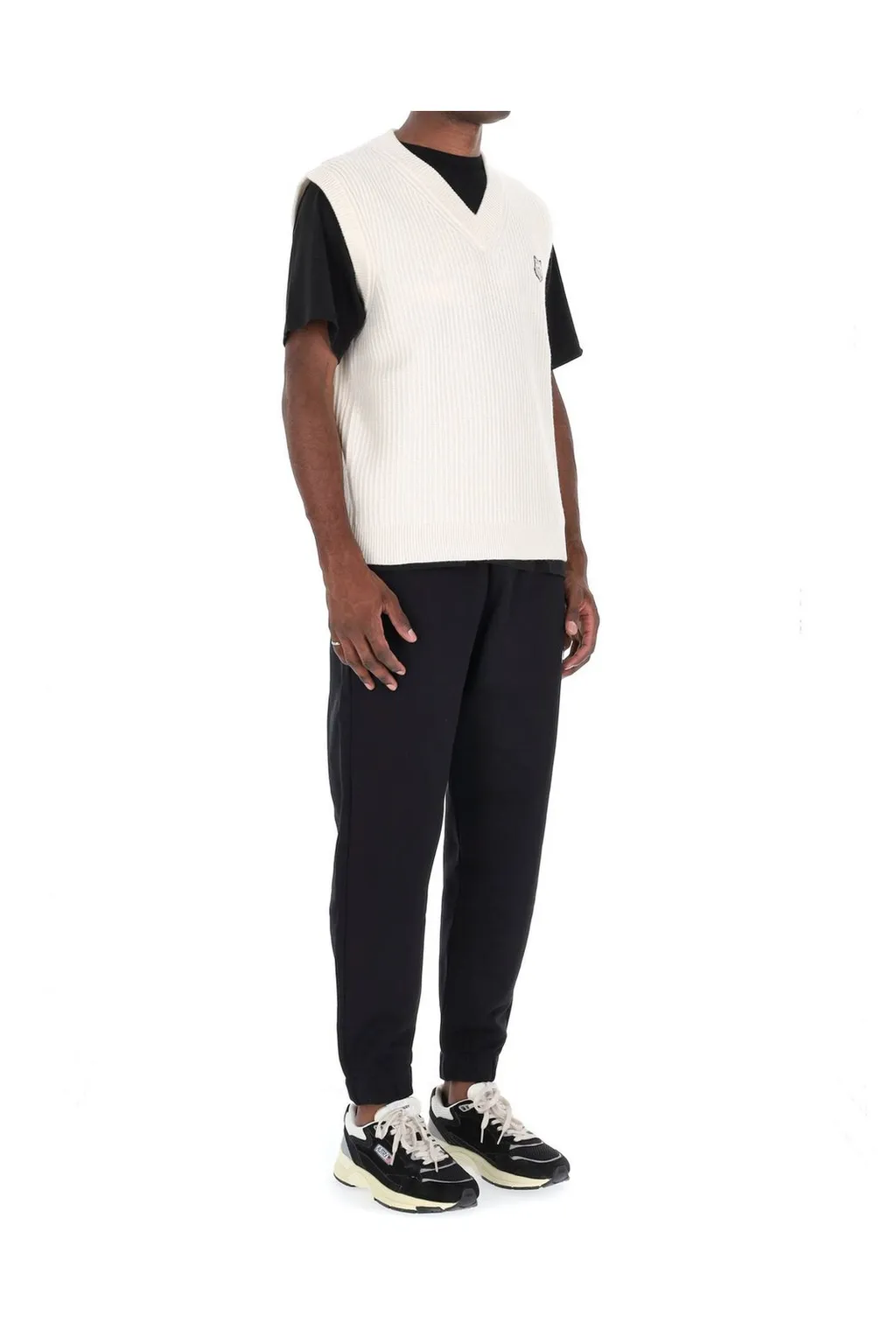 Maison Kitsuné Fox Head Ribbed Vest