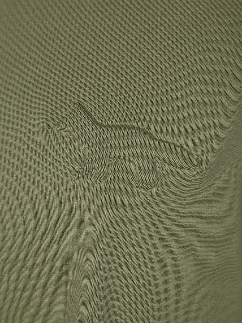 Maison Kitsuné Embossed Profile Fox Oversized T-Shirt