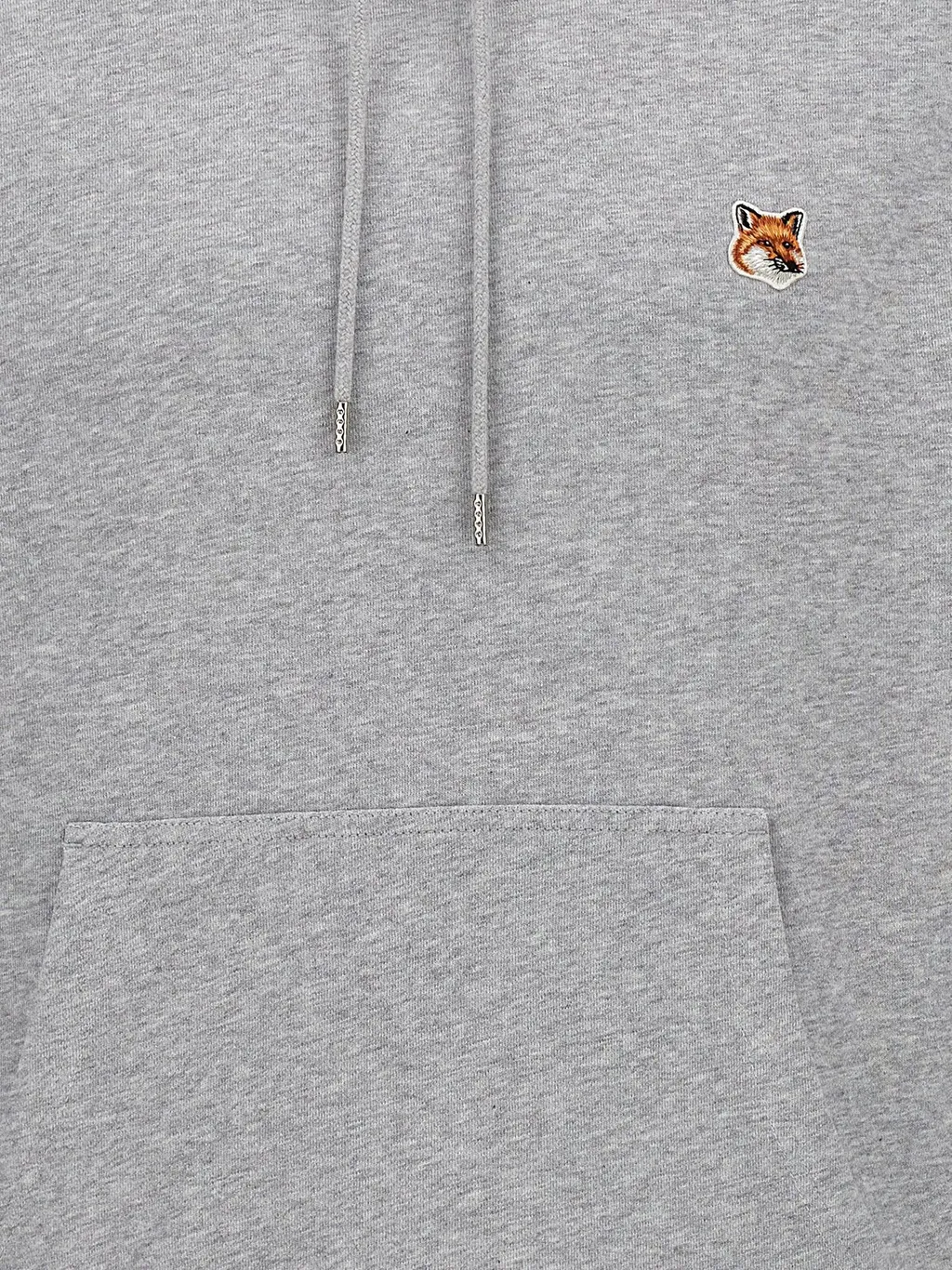 Maison Kitsuné Fox Head Patch Drawstring Hoodie