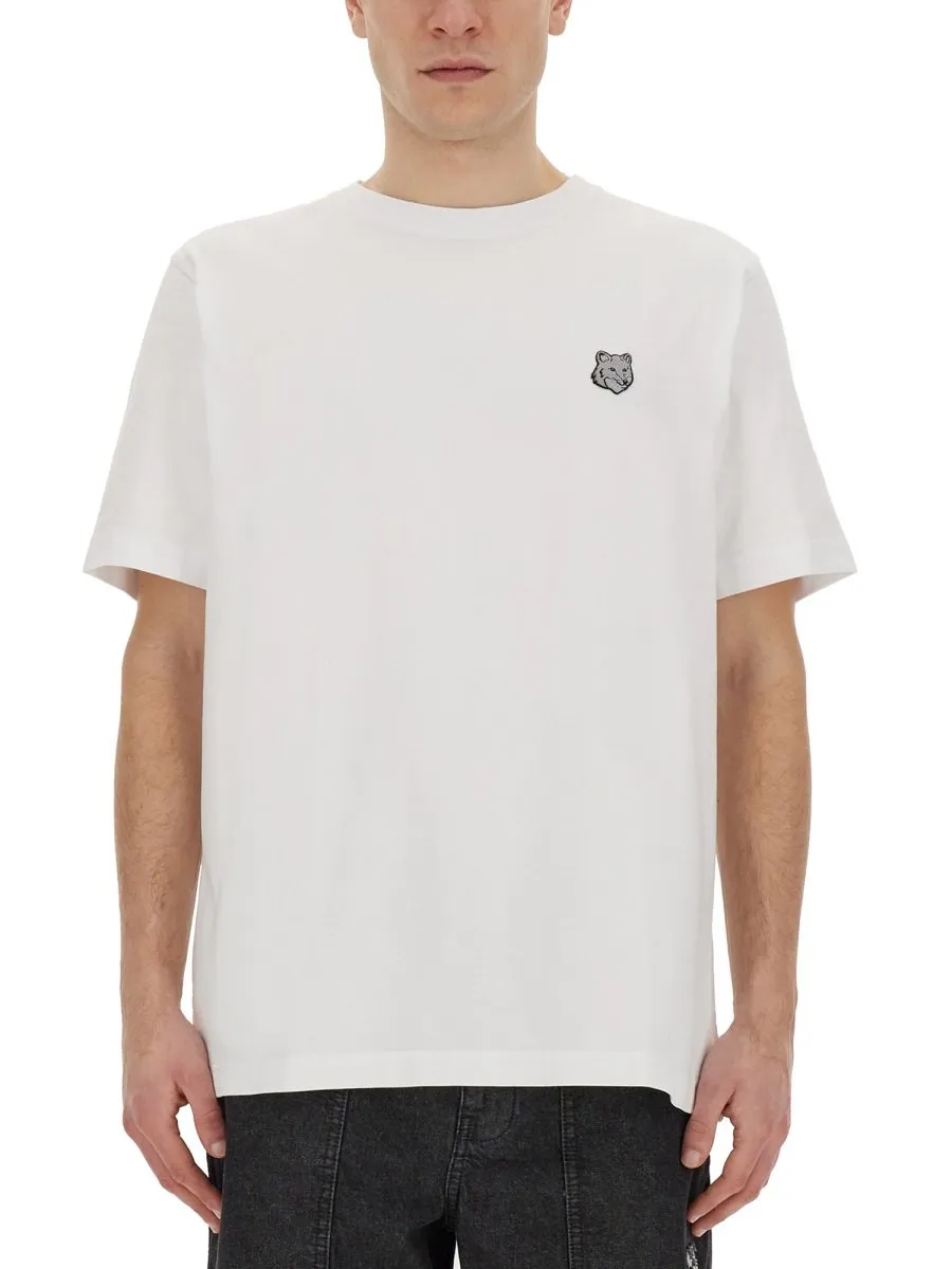 Maison Kitsuné Fox Head Patch Crewneck T-Shirt