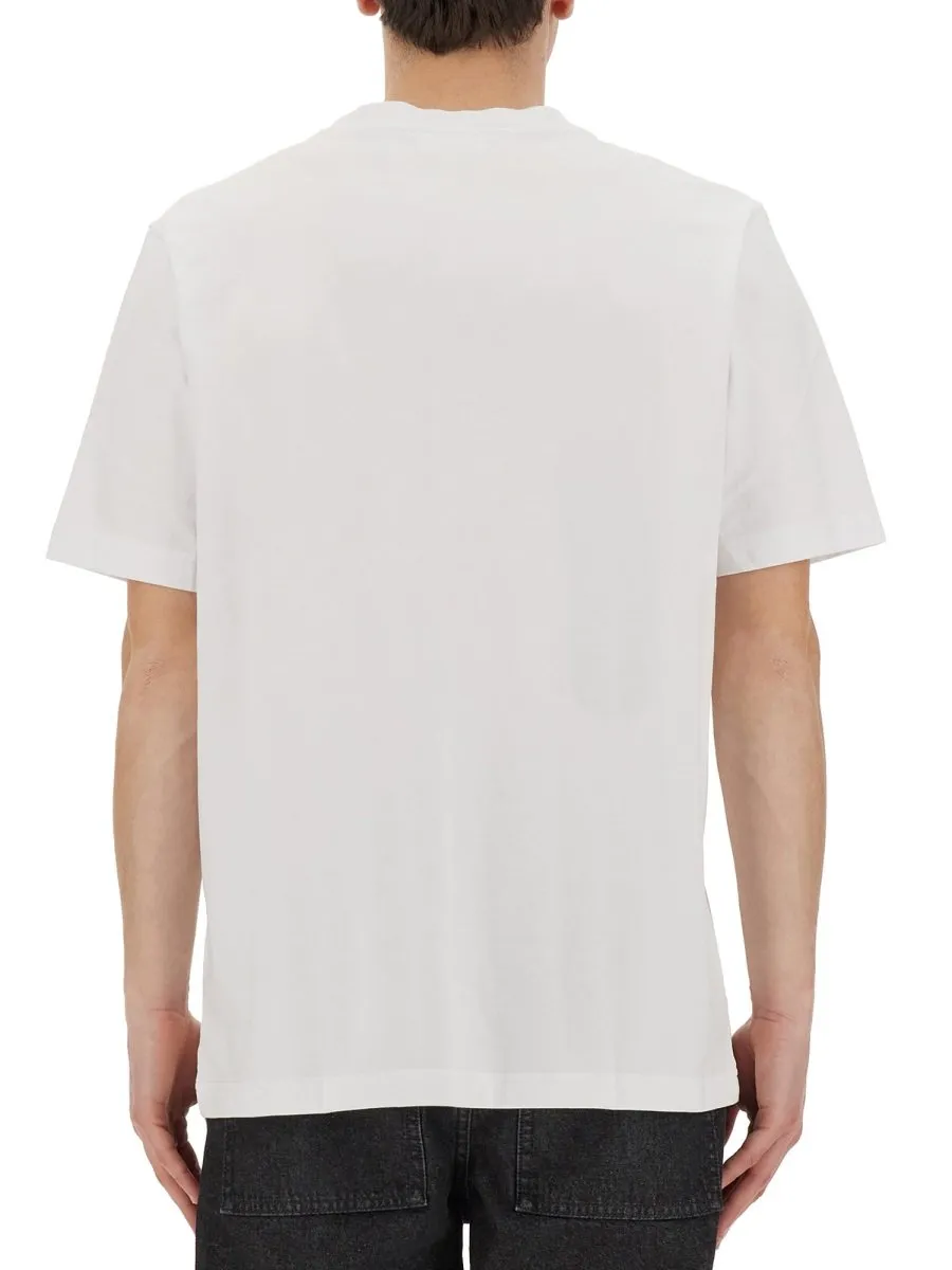 Maison Kitsuné Fox Head Patch Crewneck T-Shirt