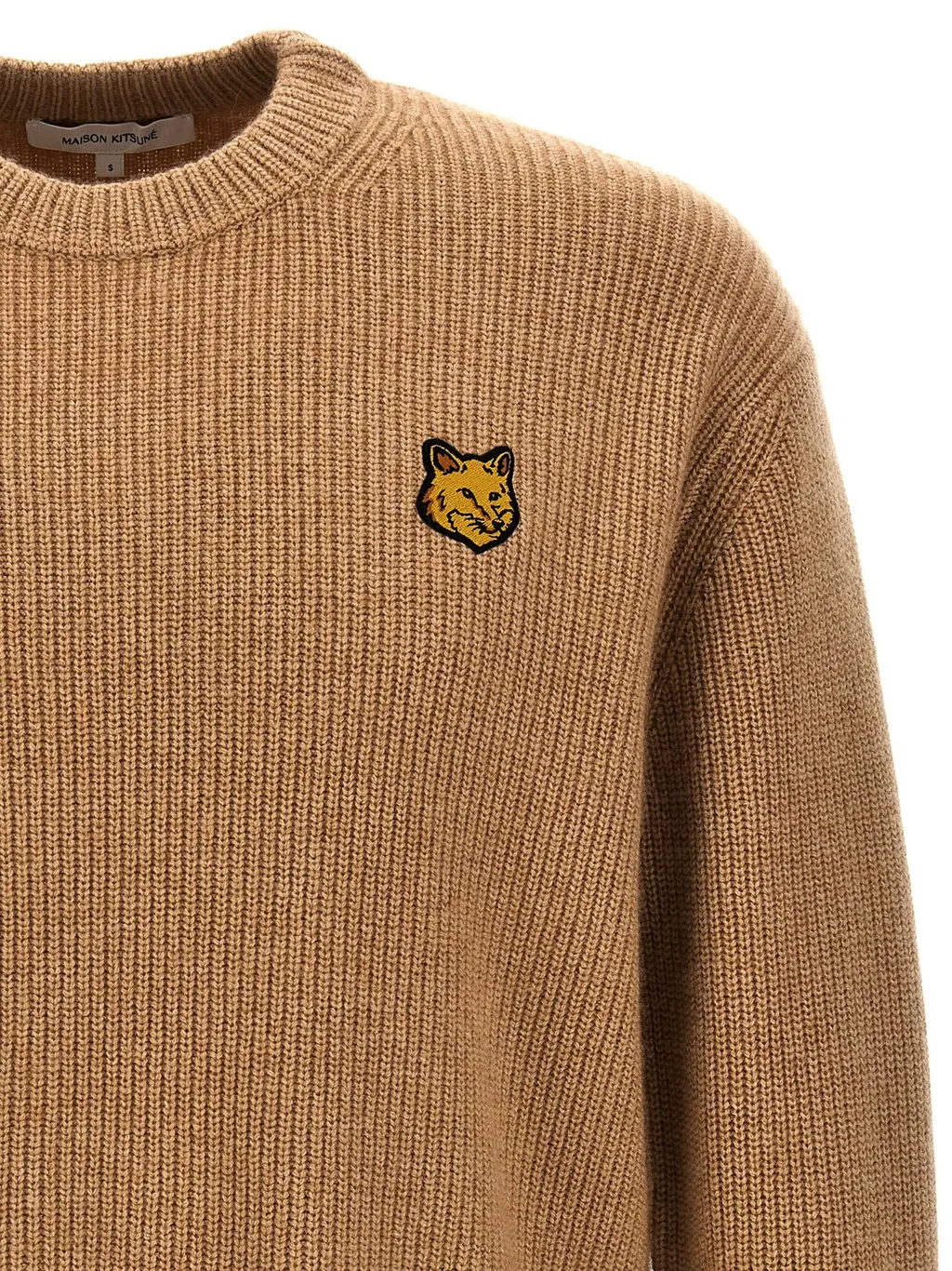 Maison Kitsuné Fox Patch Knitted Jumper