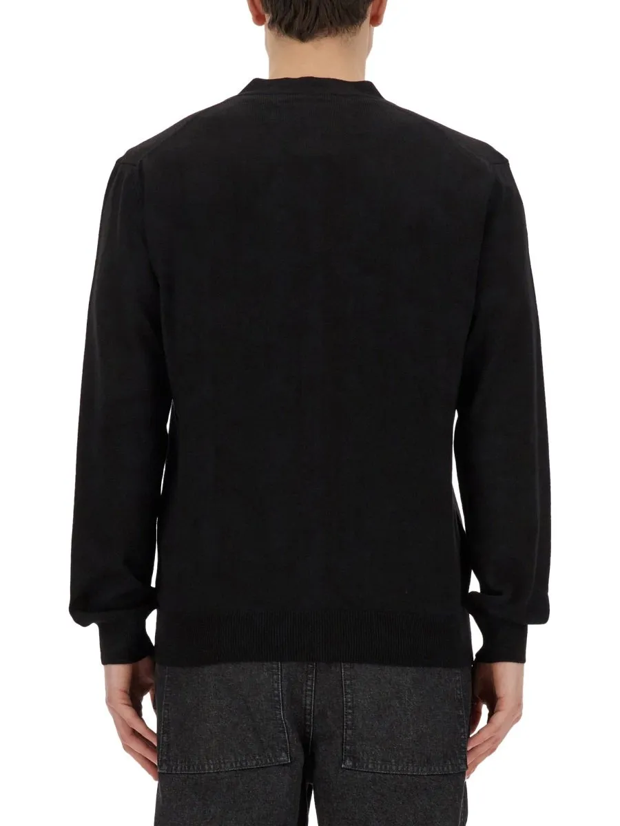 Maison Kitsuné Fox Head Patch Knit Cardigan