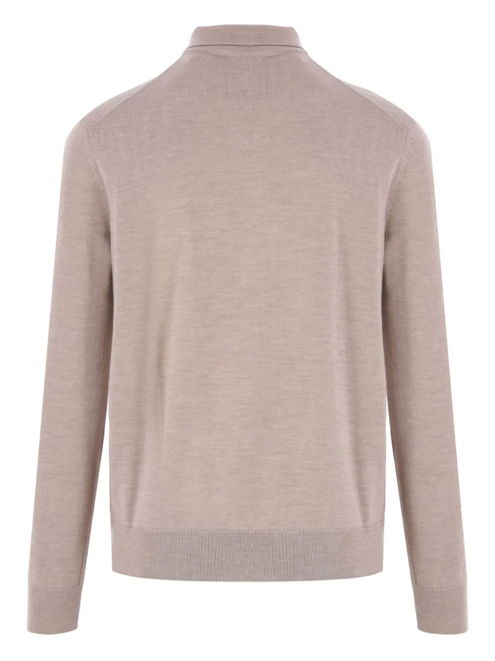 Maison Kitsuné Fox Head Patch Fine-Knit Polo Shirt