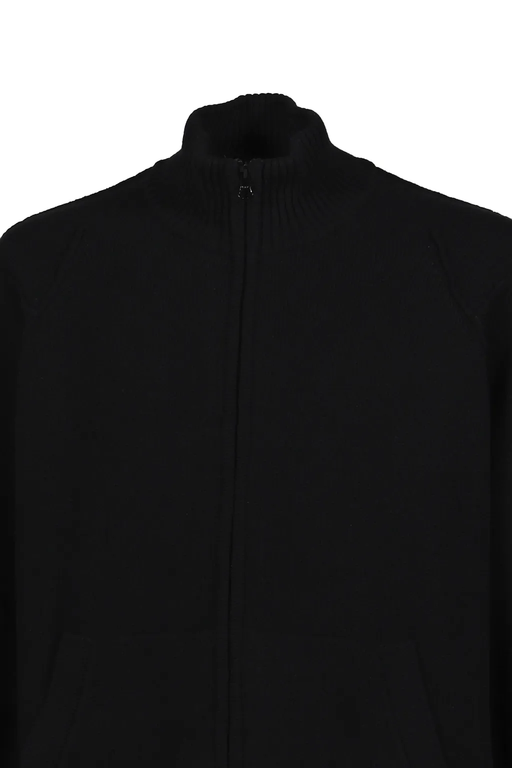 Knw Cardigan In Lambswool Grs / Blk