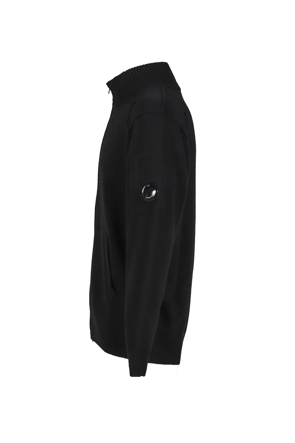 Knw Cardigan In Lambswool Grs / Blk