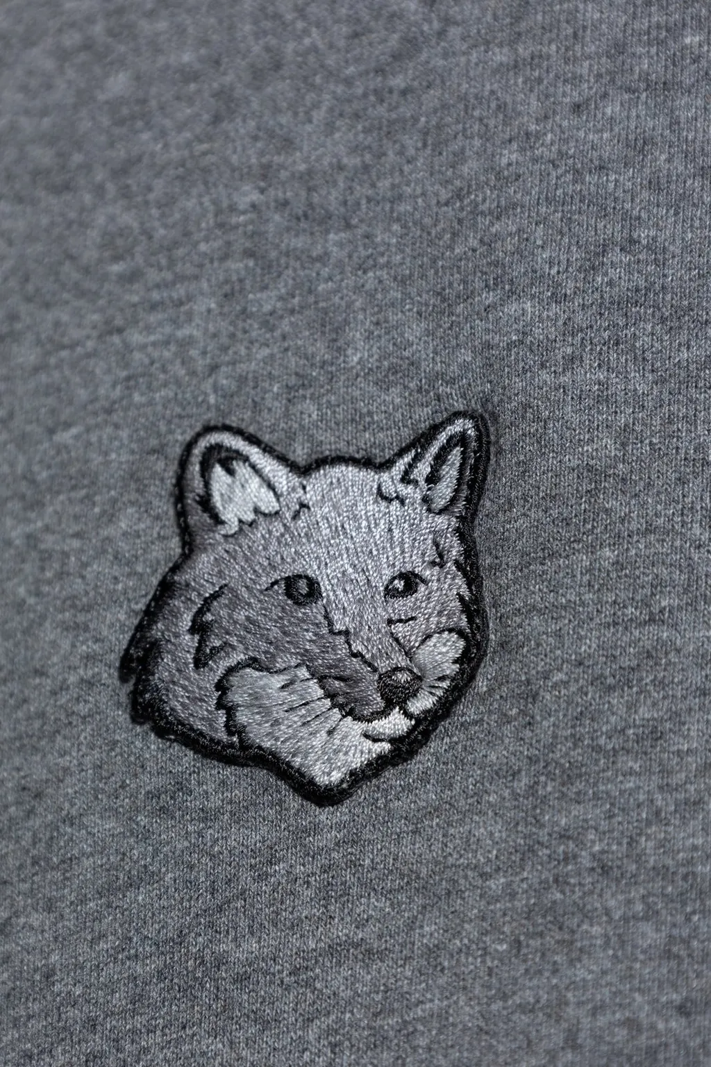 Maison Kitsuné Bold Fox Head Patch Drawstring Hoodie