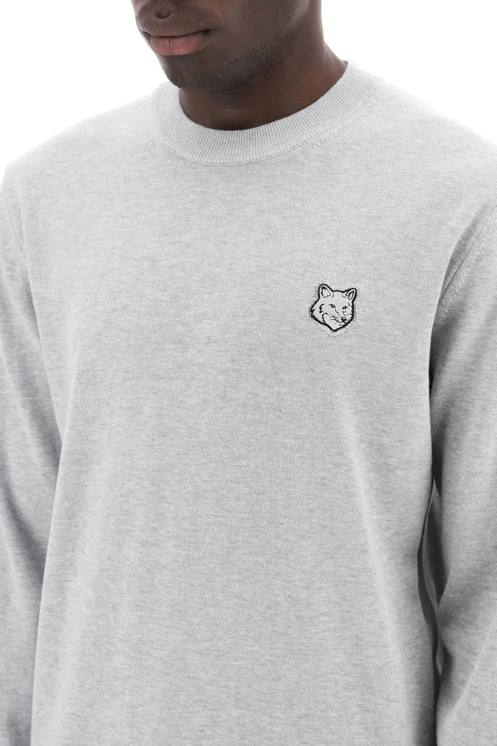 Maison Kitsuné Fox Head Patch Fine-Knit Jumper