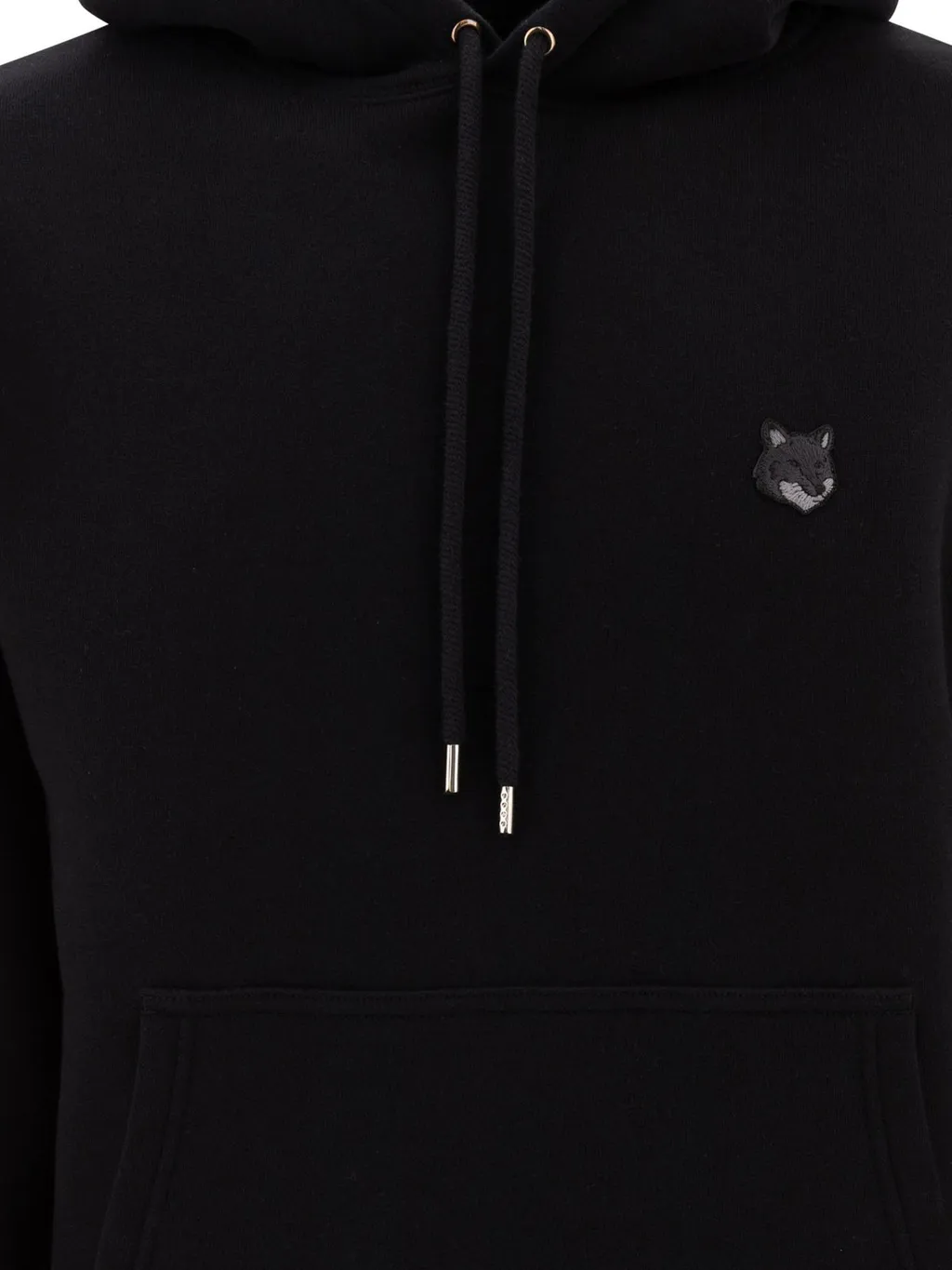 Maison Kitsuné Bold Fox Head Patch Drawstring Hoodie