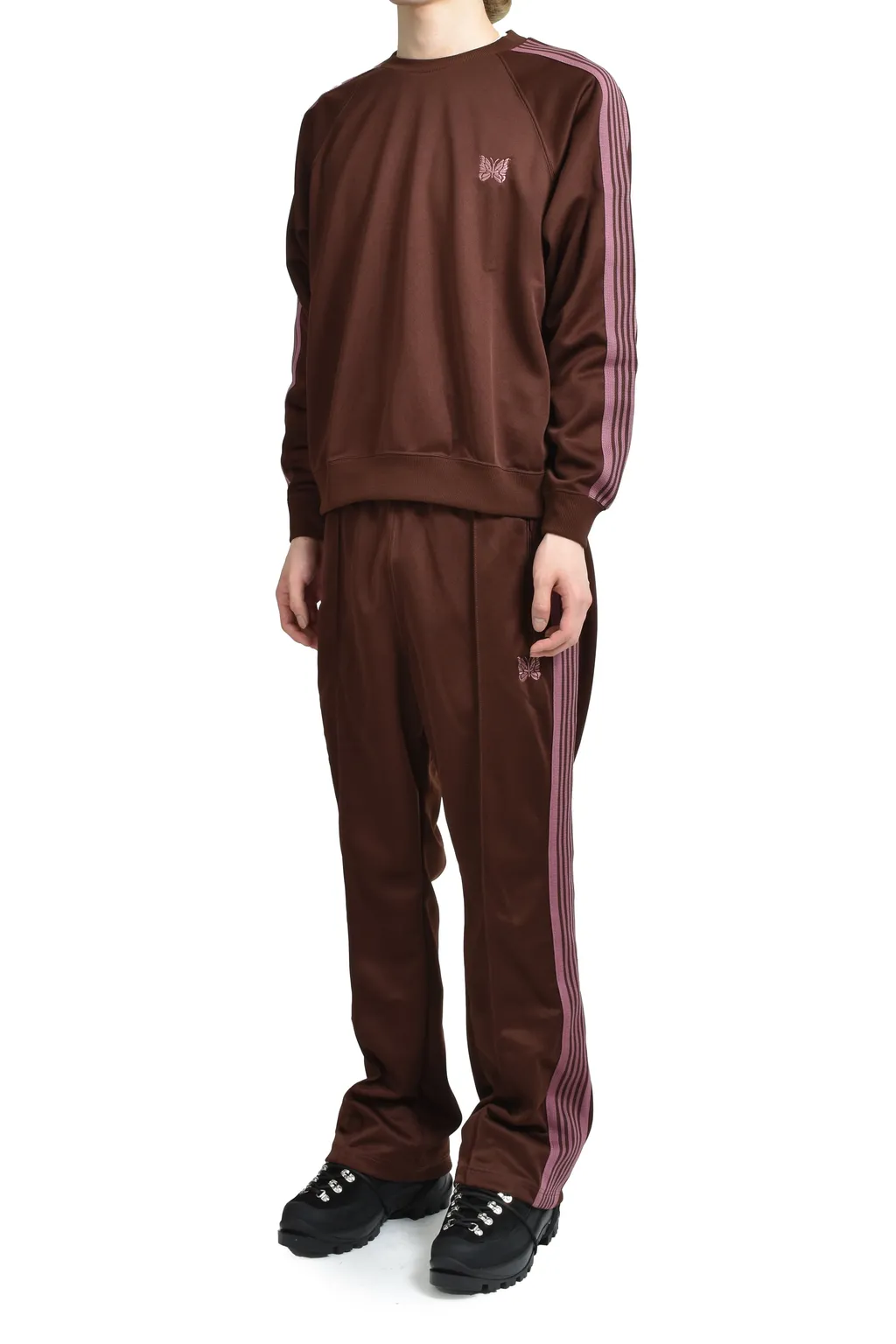 Track Crew Neck Shirt - Poly Smooth / Brw