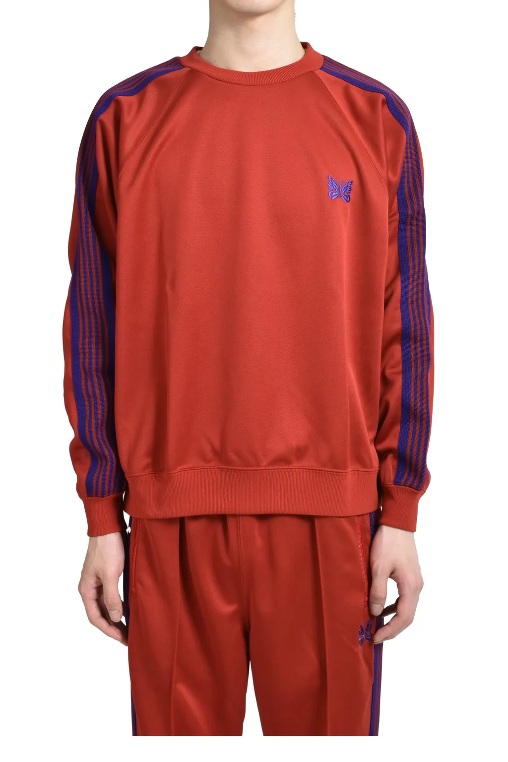 Track Crew Neck Shirt - Poly Smooth / Red