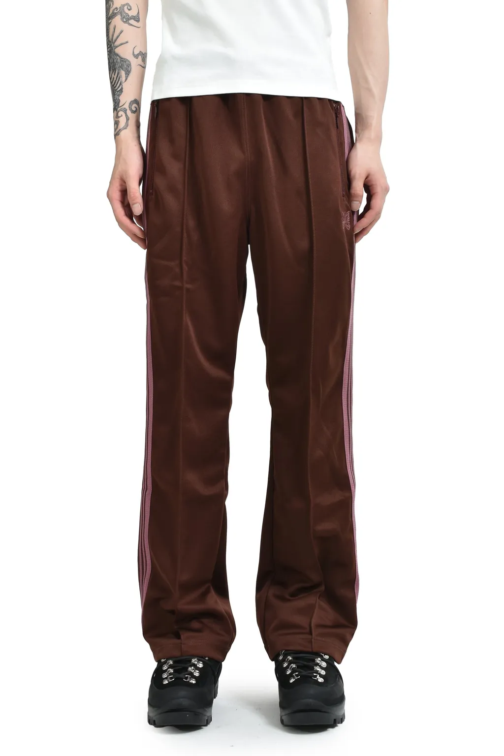 Boot-Cut Track Pant - Poly Smooth / Brw