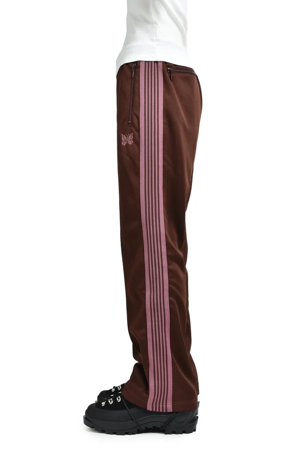 Boot-Cut Track Pant - Poly Smooth / Brw
