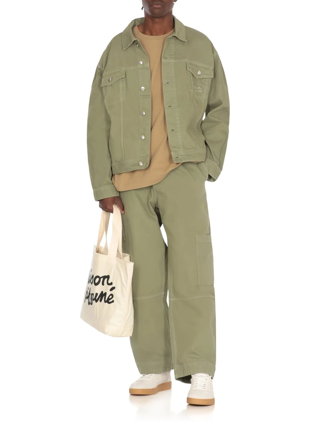 Maison Kitsuné Belted Utility Pants