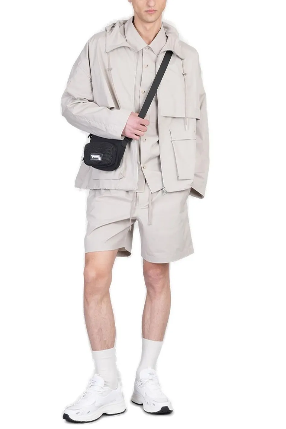 Maison Kitsuné Hooded Zipped Windbreaker
