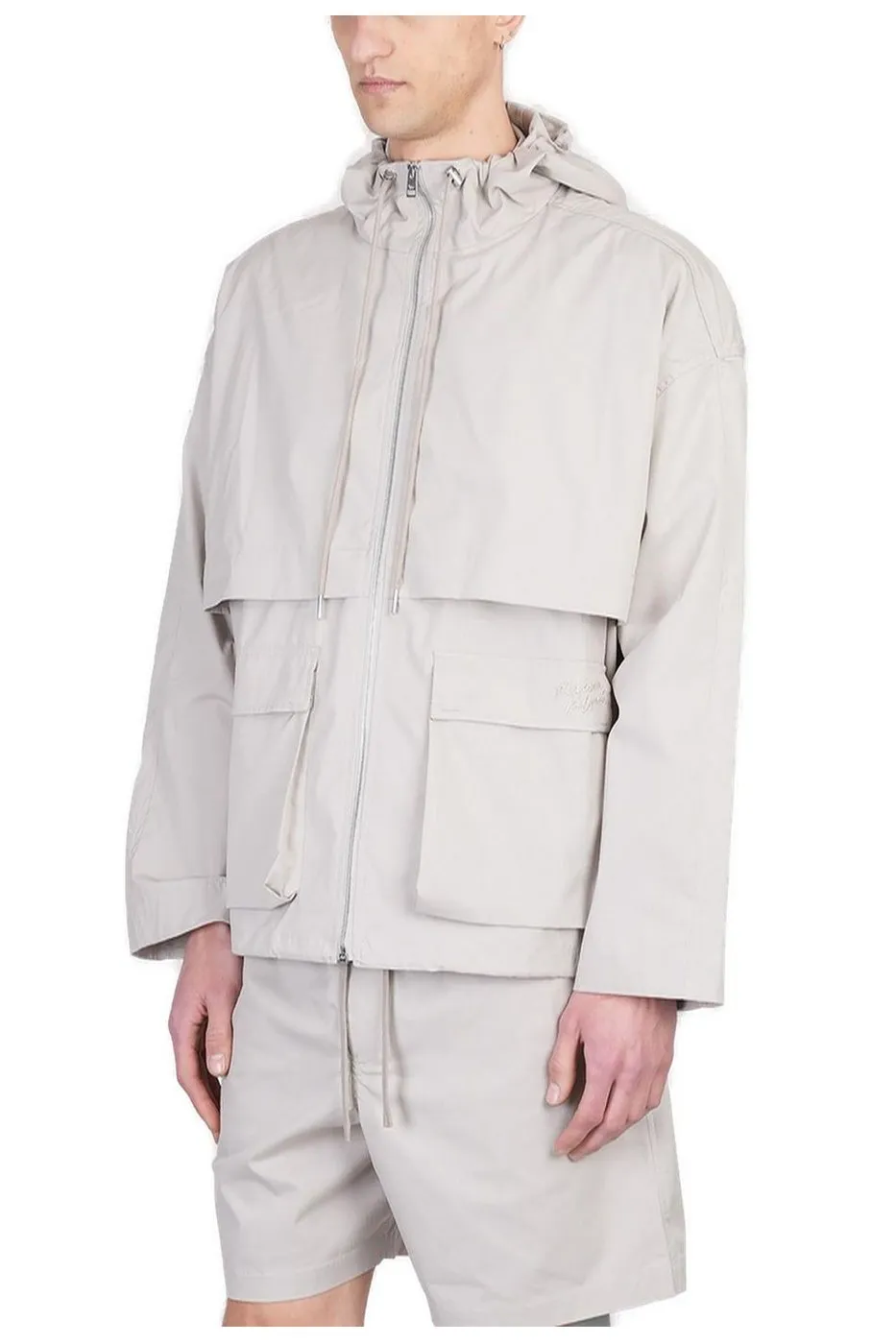 Maison Kitsuné Hooded Zipped Windbreaker