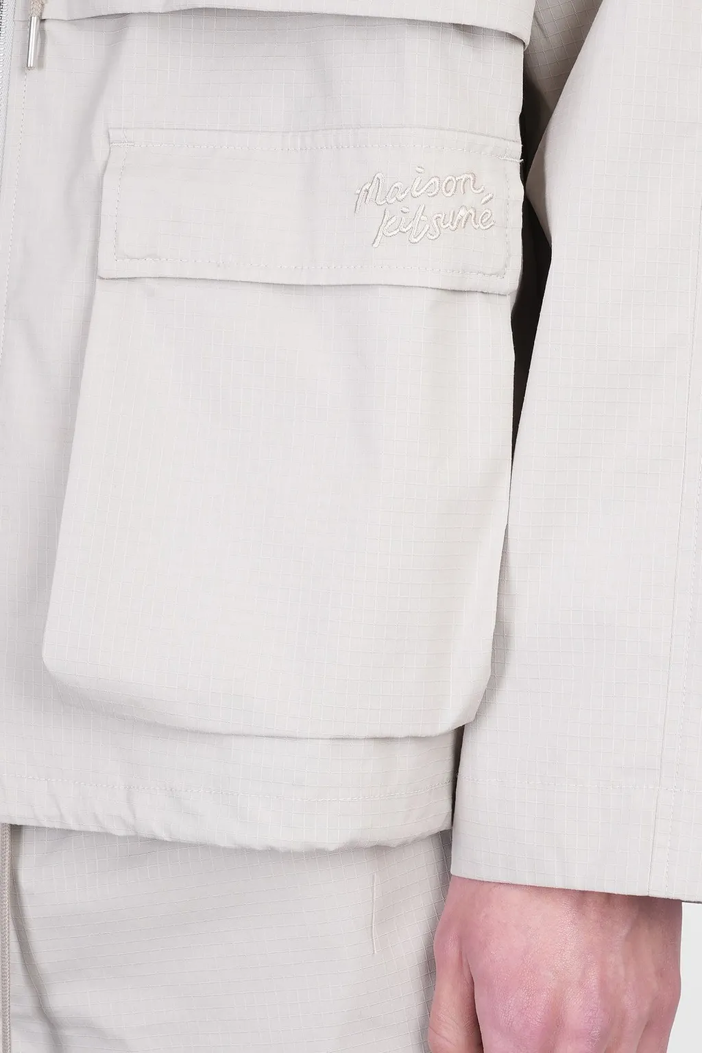 Maison Kitsuné Hooded Zipped Windbreaker