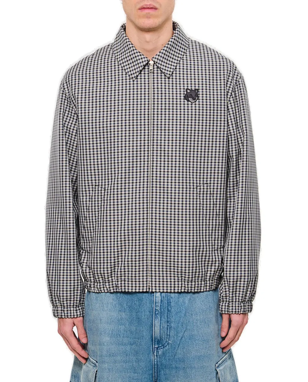 Maison Kitsuné Fox-Head Patch Zipped Jacket
