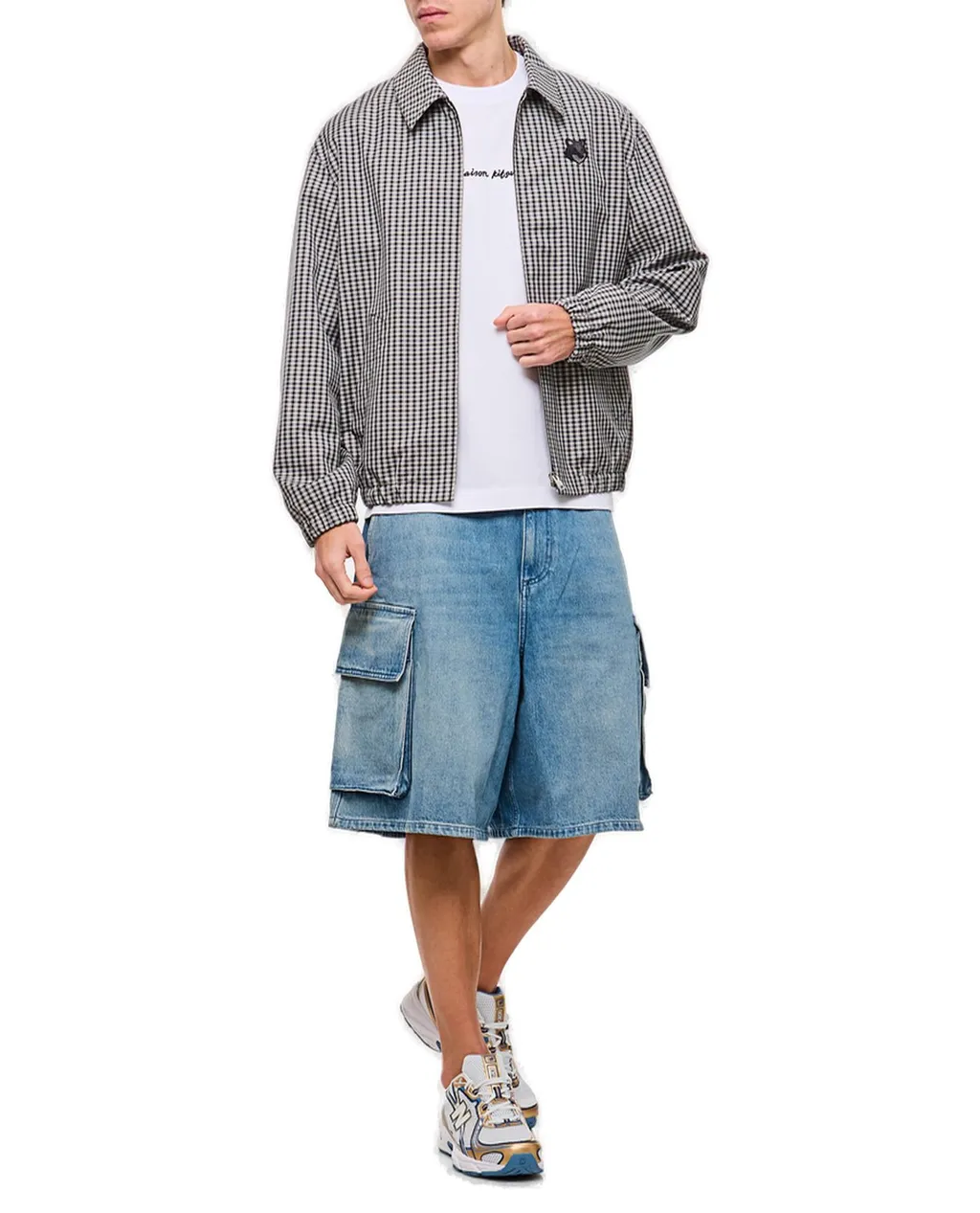 Maison Kitsuné Fox-Head Patch Zipped Jacket