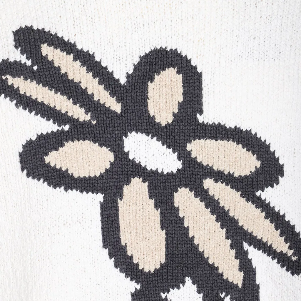 Maison Kitsuné Abstract Daisy Intarsia Jumper