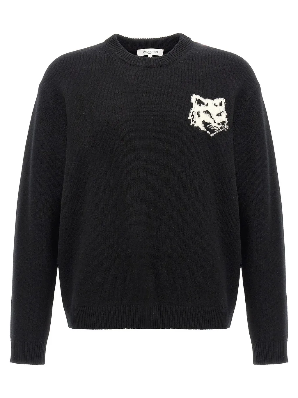 Maison Kitsuné Fox Head Intarsia-Knit Jumper
