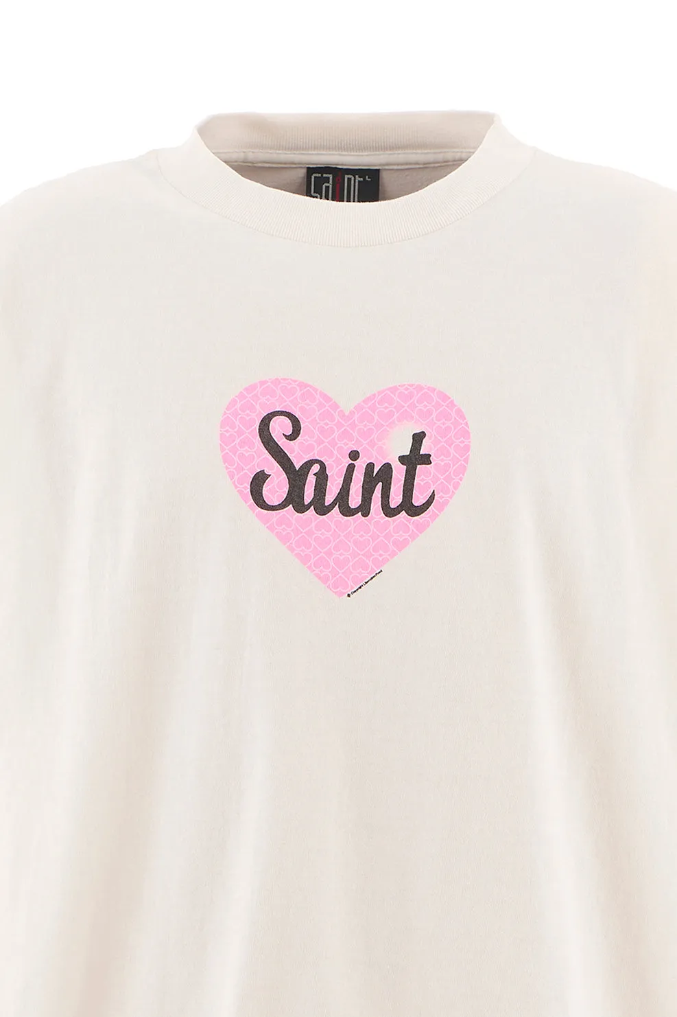 Ss Tee/Heart Saint / Wht
