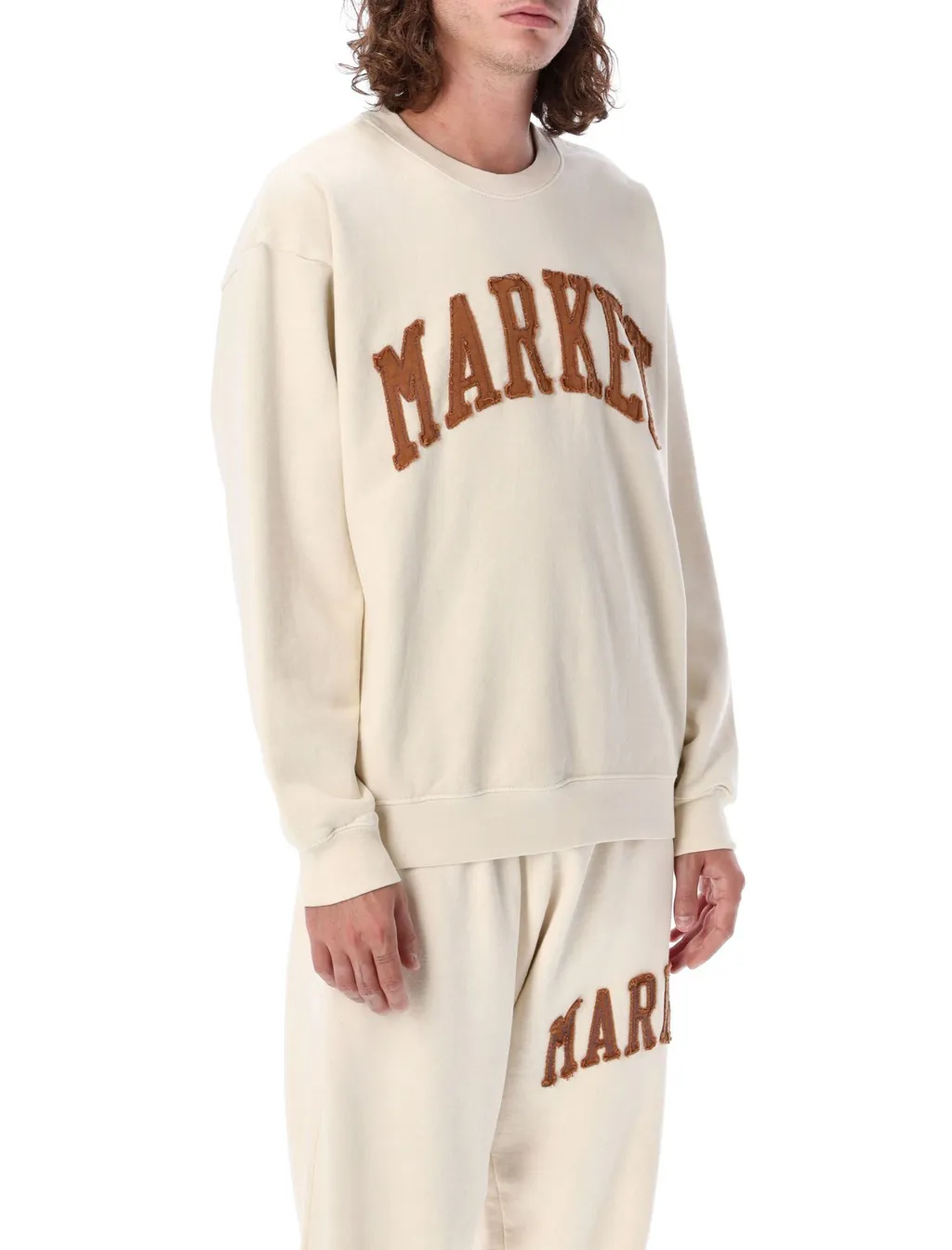 Market Logo Detailed Crewneck Sweatshirt