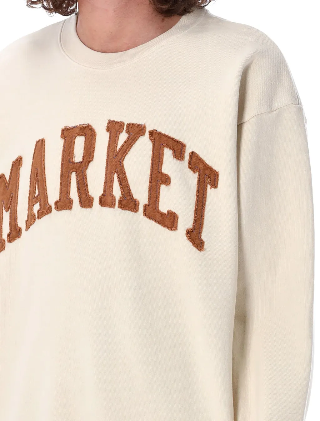 Market Logo Detailed Crewneck Sweatshirt