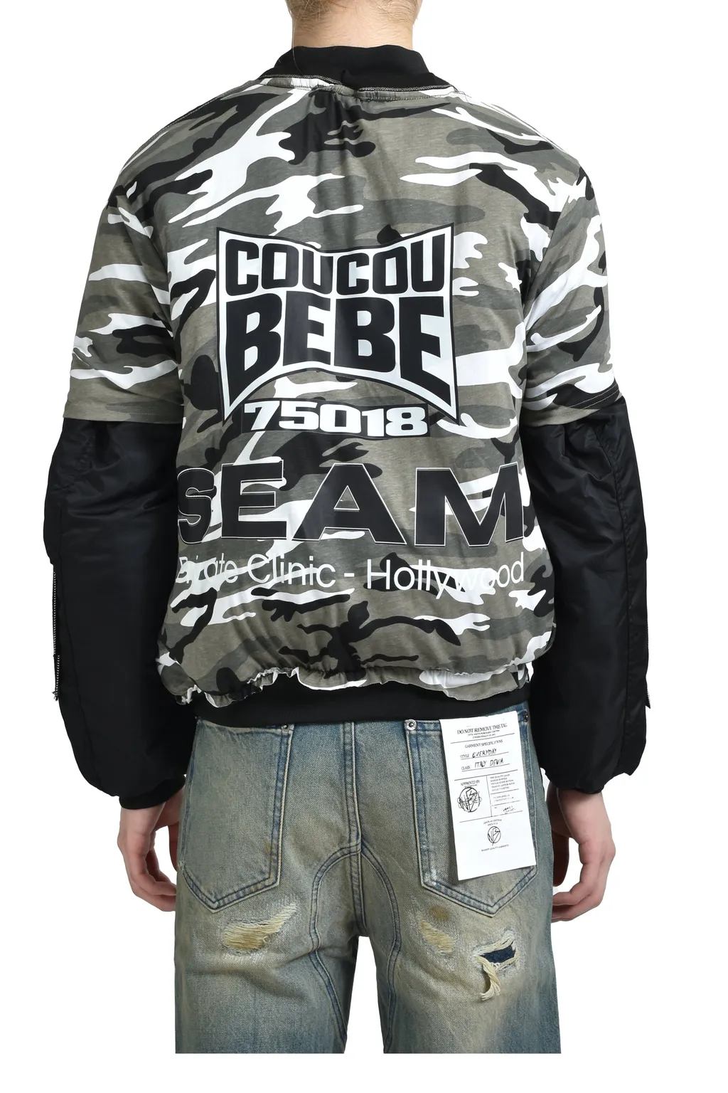Metallic Testo T-Shirt - Bomber Jacket / Gry Camo