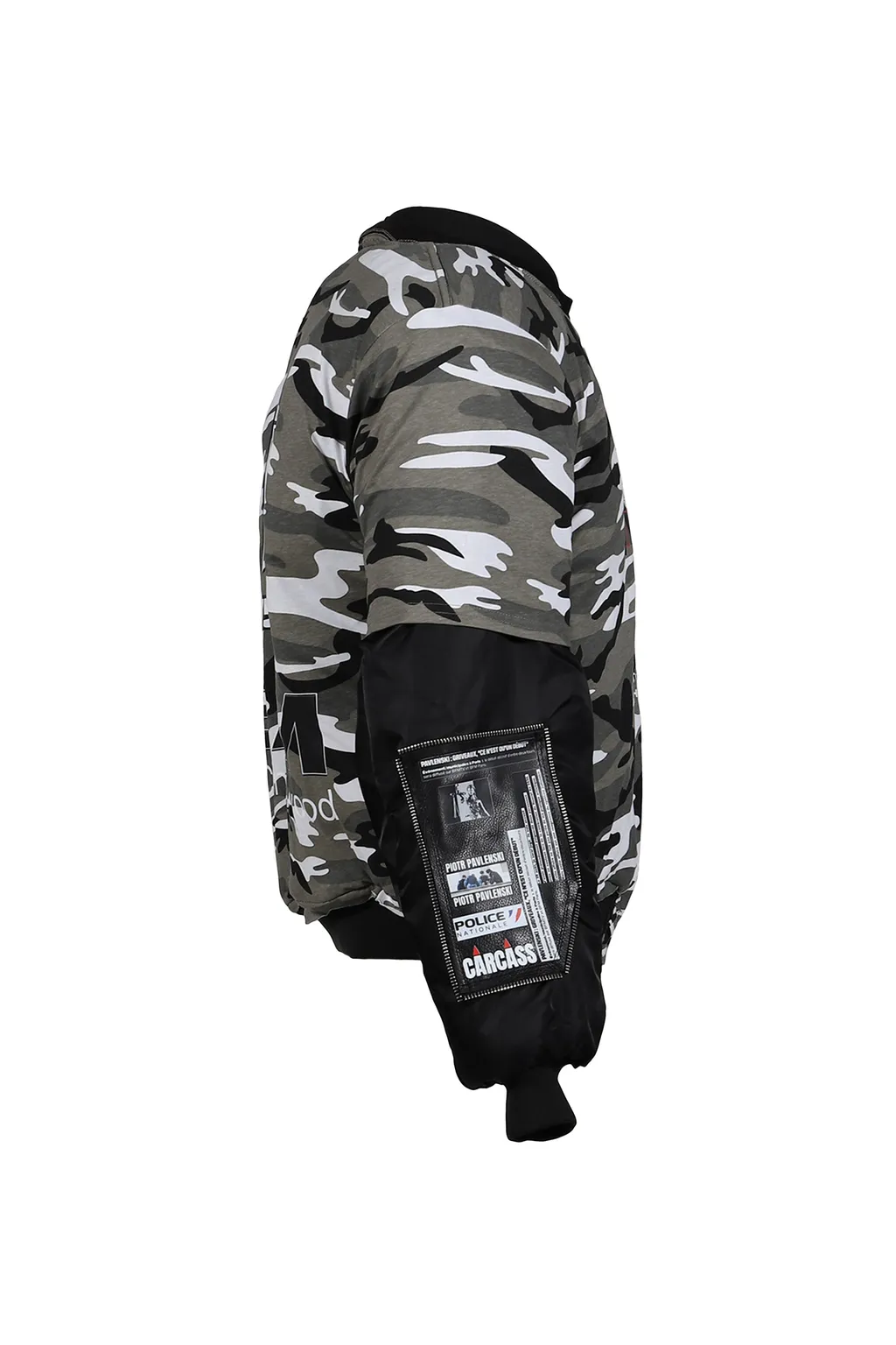 Metallic Testo T-Shirt - Bomber Jacket / Gry Camo