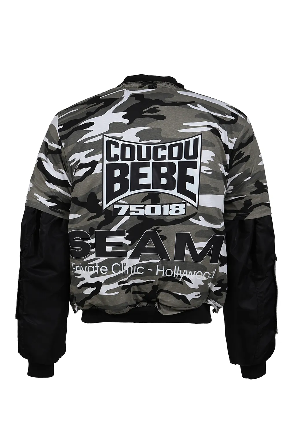 Metallic Testo T-Shirt - Bomber Jacket / Gry Camo